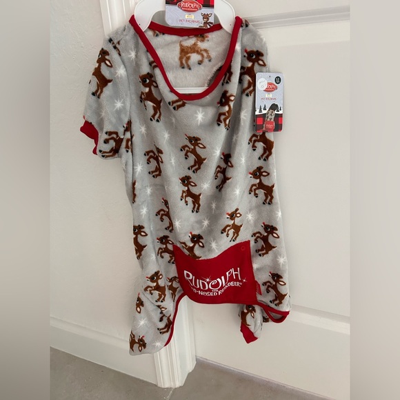 Other - Rudolph the Red-Nosed Reindeer Pajama Dog Onesie